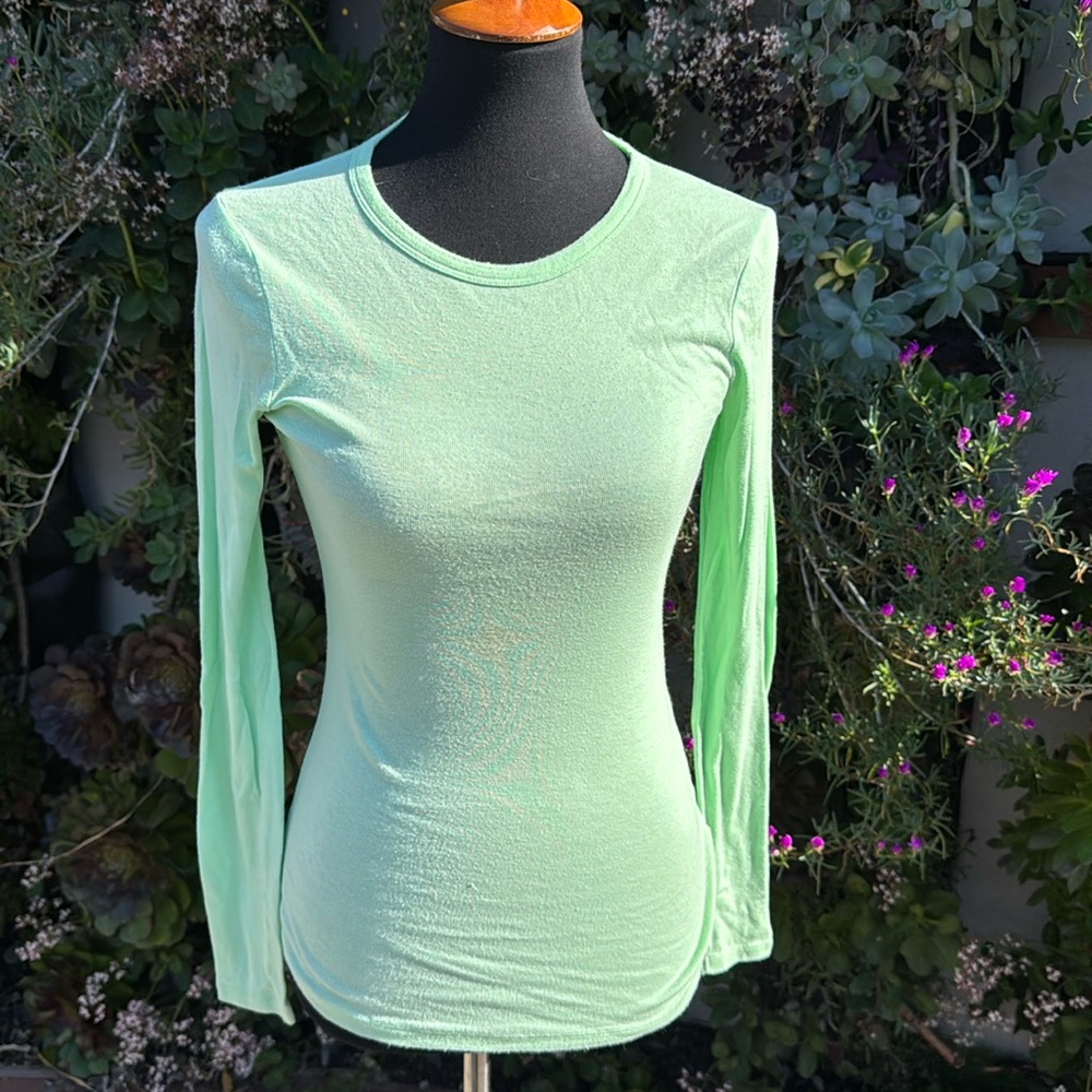 Long Sleeve Green Tee